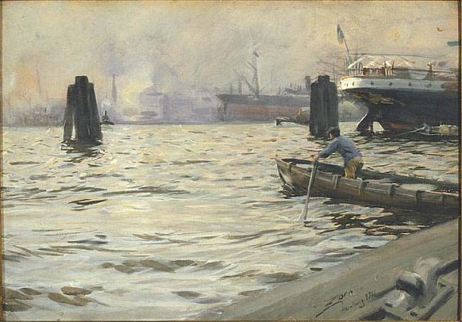 Anders Zorn The Port of Hamburg,